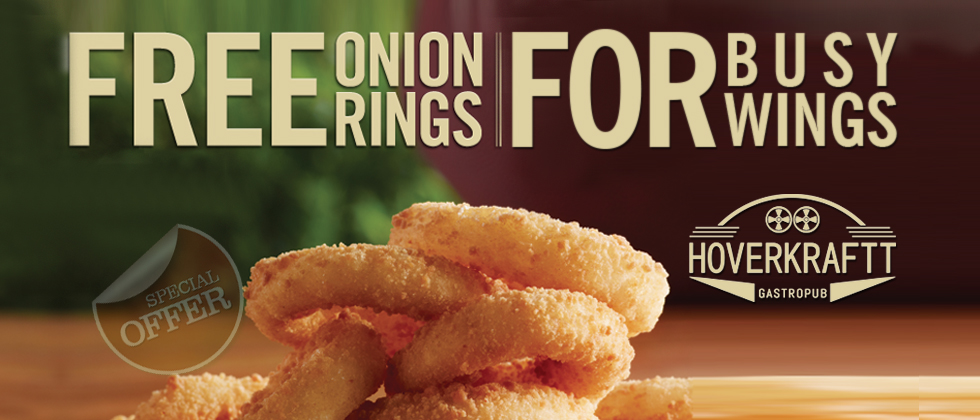 Onion rings for busy wings